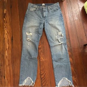 J crew ripped jeans